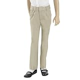 French Toast School Uniforms Adjustable Waist And Hem Pleated Pant Girls Khaki 18