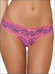 Love Lace Crotchless Thong Panty