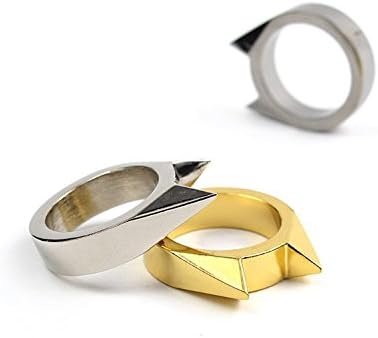 1pc Portable Survival Tools Mini Alloy Defensive Ring Self Defense (Color Randomly)