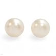 Stud Earrings With Genuine 6.0mm Freshwater Pearls Crafted in 14K Yellow Gold