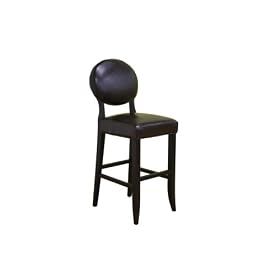 Baxton Studio Lelia Bar Stool, Espresso Brown by Baxton Studio