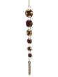 7" Regal Peacock Iridescent Pink and Gold Jewel Pendant Christmas Ornament