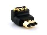 Cablesson® Right-Angle 90 Degree HDMI Adapter - Black