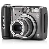 Canon PowerShot A590 IS 8MP Digital Camera with Lenses & 1gb Professional Opteka Kit