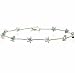 Sterling Silver Genuine Diamond Accent Star Tennis Bracelet