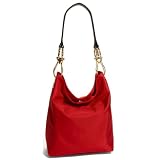 JPK Paris Nylon Bucket Bag With Chunky Hardware Chili
