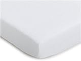 Julius Zöllner 8310013100 - Spannbetttuch Frottee für die Wiege, Größe: 90 x 40 cm, Farbe: weiß