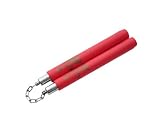 Martial Arts Ninja Combat Practice Foam Nunchucks Red