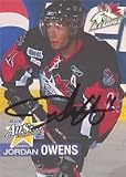 Jordan Owens, Mississauga Icedogs - OHL Autographed Card