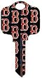 Boston Red Sox Kwikset KW1 House Key