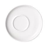Produkt-Bild: 16cm Untertasse "Five Senses" aus Porzellan Dekor: Wei&szlig;