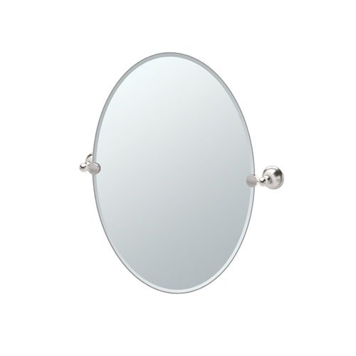 Gatco 4599 Laurel Ave. Oval Mirror, Satin Nickel