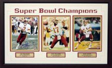 Signed Washington Redskins SB Winning QBs Collage The Washington Redskins won a total of three Super Bowl Championships: 1983, 1988 & 1992. Joe Theismann led the team in 1983, Doug Williams did the same in 1988 and in 1992 the team was led by Mark Rypien. This unique collage features an autographed 8x10 photograph from each quarterback. A Stacks of Plaques Certificate of Authenticity is includ