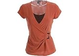 Petite Bay Studio Career Rust Buckle Duet Top
