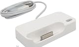 New OEM Original Apple iPhone 4S / 4 / 3GS / 3G iPod Touch Cradle Dock Sync and Charging Station Bluetooth Charger A1234 with a 3.5mm line out jack for speakers or headset - ** Free - Extra Bonus Screen Protector for iPhone 4S **