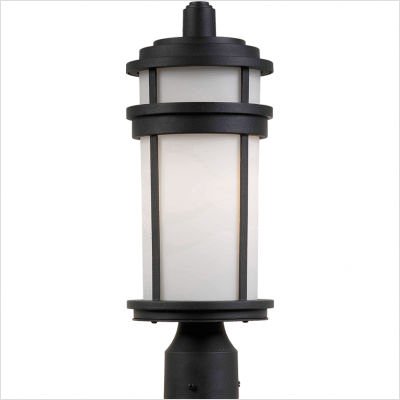 Artcraft AC8083BK Columbia Outdoor Post Lantern in Rich Black