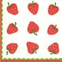 Strawberries Beverage Napkins