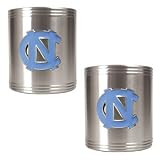North Carolina Tar Heels - UNC 2pc Stainless Steel Can Holder Set NCAA College Athletics