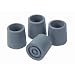 MABIS/DMI Healthcare Commode/Walker Replacement Tips, Gray