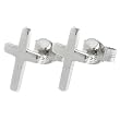 Sterling Silver Cross Earrings .925 Stamp Hypoallergenic Nickel Free