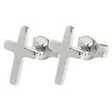 Sterling Silver Cross Earrings .925 Stamp Hypoallergenic Nickel Free
