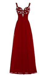 Chiffon Spaghetti Strap Evening Dress/Bridesmaid Dress/Prom Dress 
