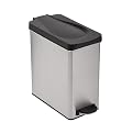 Simplehuman Profile Brushed Stainless Steel Step Trash Can - 10L