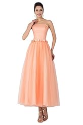 Lace  Tea Length Tulle  Ball Gown Evening Dress/Prom Dress/Party Dress 