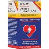 Twinlab Krill Essentials Cardio Krill Oil, 625mg 60 softgels ~ Twinlab