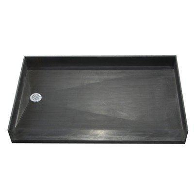Tile Redi Shower Base 4260LBF-PVC. 42 '' D x 60 '' W, black. Epoxy tile setting material included