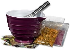 Gourmet Village Bistro Bowl & Whisk Set - Purple