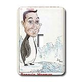 Londons Times Funny Panel Hollywood Cartoons - Penguin Herman - Light Switch Covers - single toggle switch