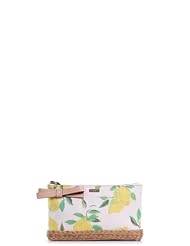 kate spade new york Capri Espadrille Lila Wristlet Pouch Coin Purse,Painterly Lemons,One Size