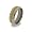 Eve's Addiction Titanium Mens Wedding Ring with Double Gold Inlay, 10