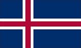 America's Flag Company FF2X3NICE1 2-Foot by 3-Foot Nylon Iceland Flag