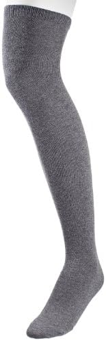 Boys Classical Flat Over the Knee Extra Soft Cotton Knit Dress Socks - Charcoal (Size 9-11)