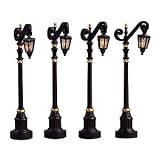 Lemax Colonial Street Lamps #54313 Set of 4