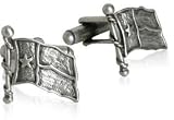 Texas Lone Star Flag Pewter Cufflinks by Cuff-Daddy