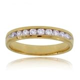 Ladies 14 Karat Yellow Gold Ring w Genuine Diamonds