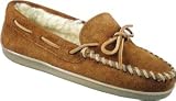 Minnetonka Womens Pile Lined Hardsole Brown Suede Casual