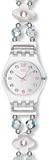 Swatch Women's Originals LK280G Silver Stainless-Steel Swiss Quartz Watch with Silver Dial