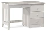 Windsor Solid Wood Computer Desk in White (Assembled)
