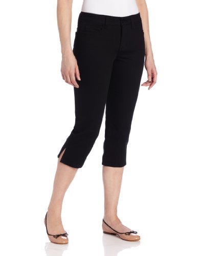 NYDJ Women's Petite Nanette Crop Colored Denim Capri Jean, Spearmint, 18