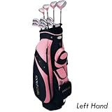 GolfGirl FWS Pink Collection Ladies Left Hand Complete Golf Club Set