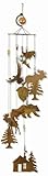 Sunset Vista Wilderness Wonders Rustic Cabin Wind Chime, 36-Inch