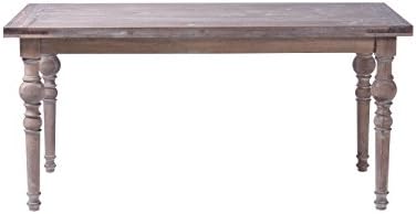 Byms Oak Continental Dining Table, Casual and Simple, Rectangular, reclaimed wood