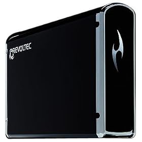 Revoltec - ALU Book Edition 2 - Boitier pour disque dur Externe 3,5" - e-SATA - USB 2,0 - Noir