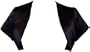 Satin Bolero Jacket Cover-up Cap Sleeve Prom Bridesmaid Junior & Junior Plus Size, 1X, Black