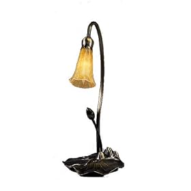 Meyda Tiffany 12432 1-Light Lily, Amber