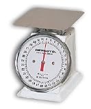 Detecto PT-1 Petite Top Loading Dial Kitchen - Food Scale, 16 oz. x 1/4 oz., Fixed Dial